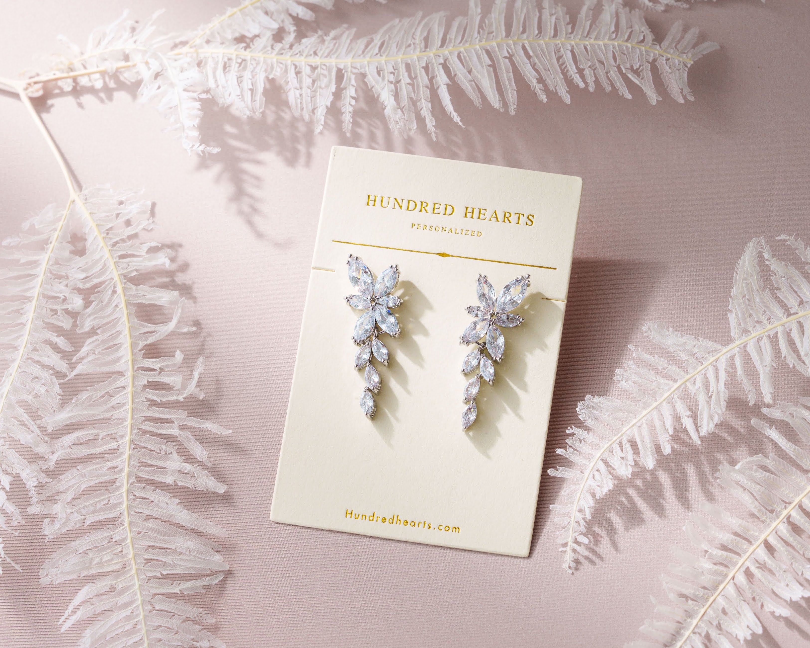 Crystal Drop Wedding Earrings