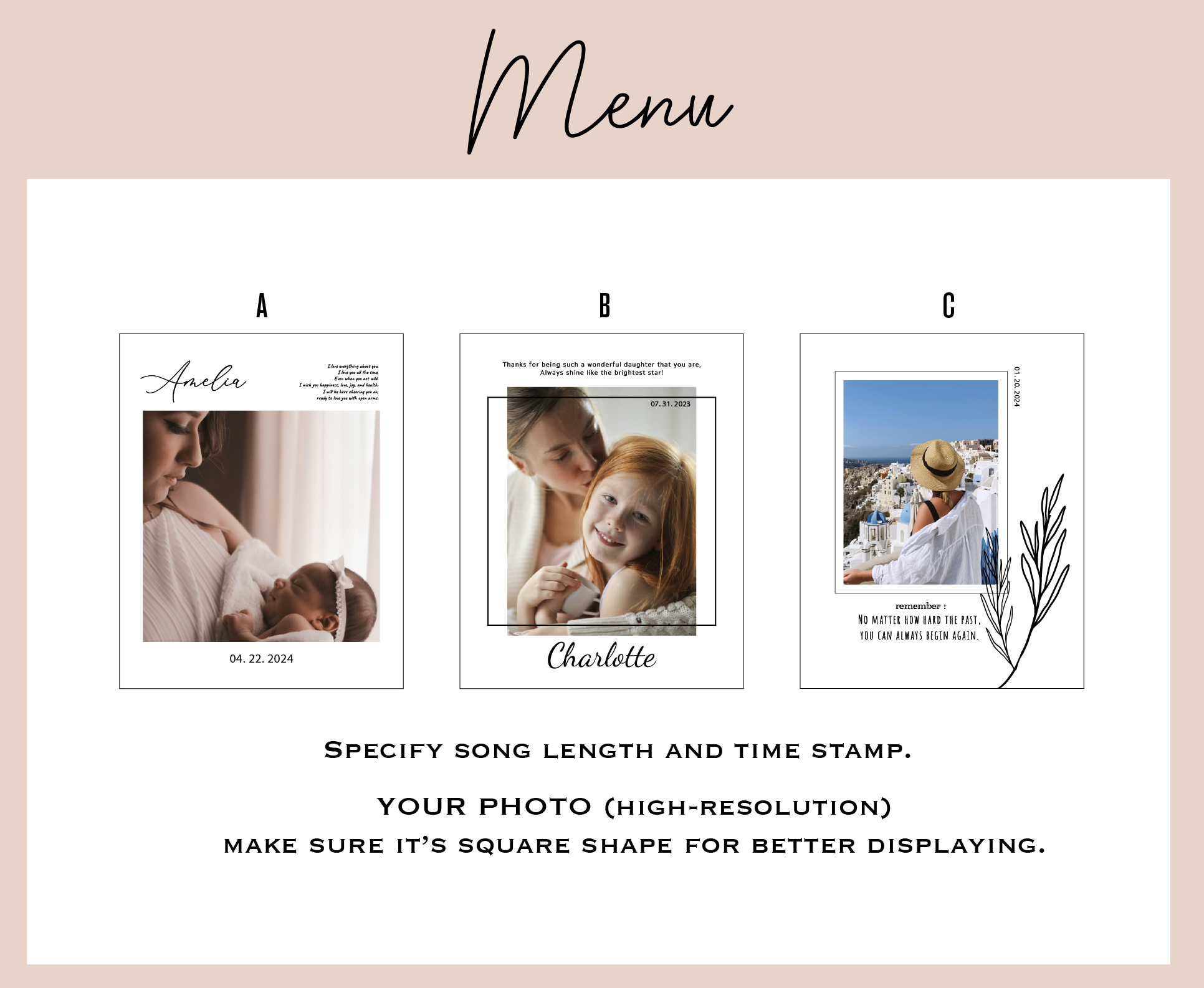 Custom Photo LED Night Light Sign