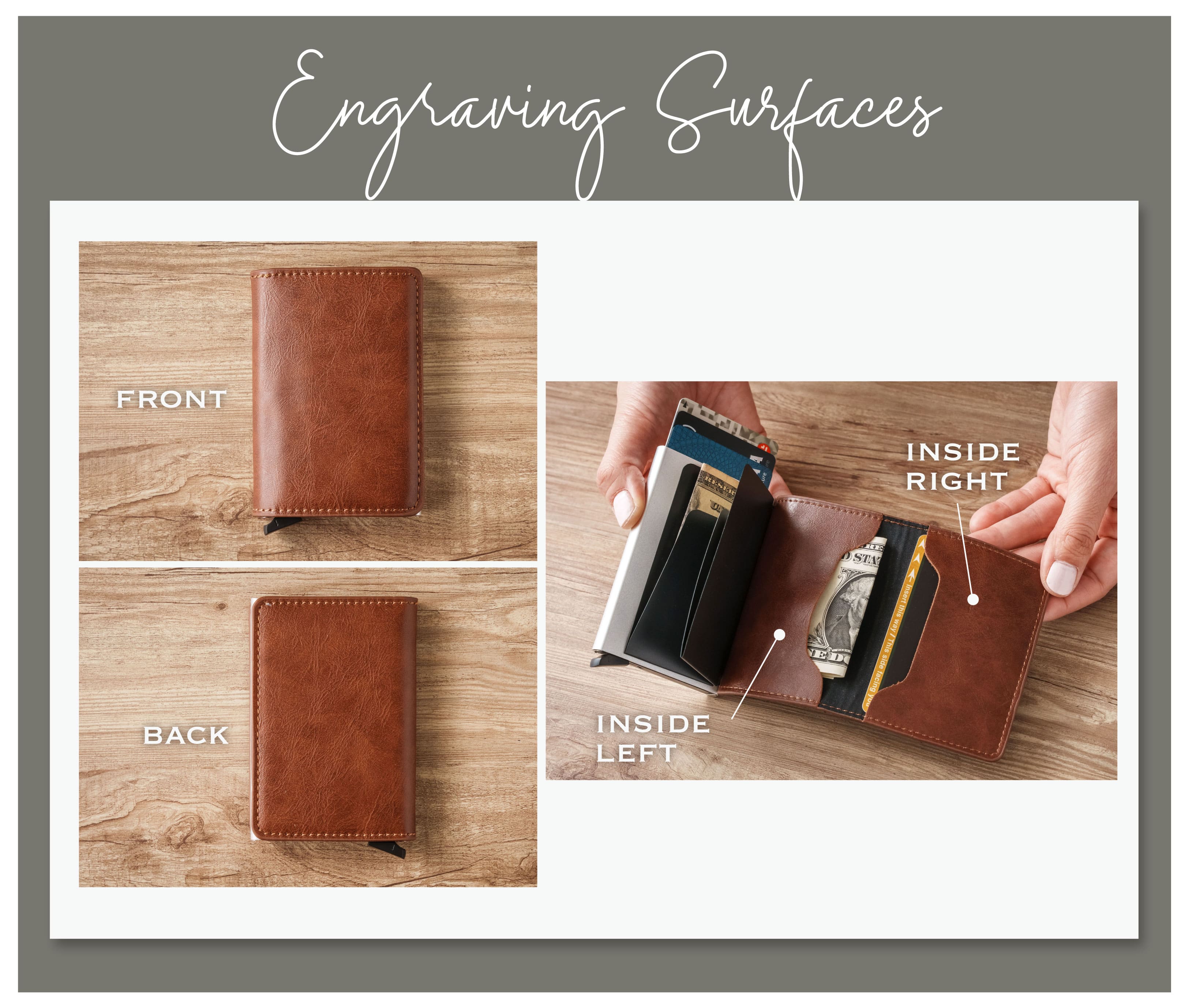 Pop-Up Leather Wallet