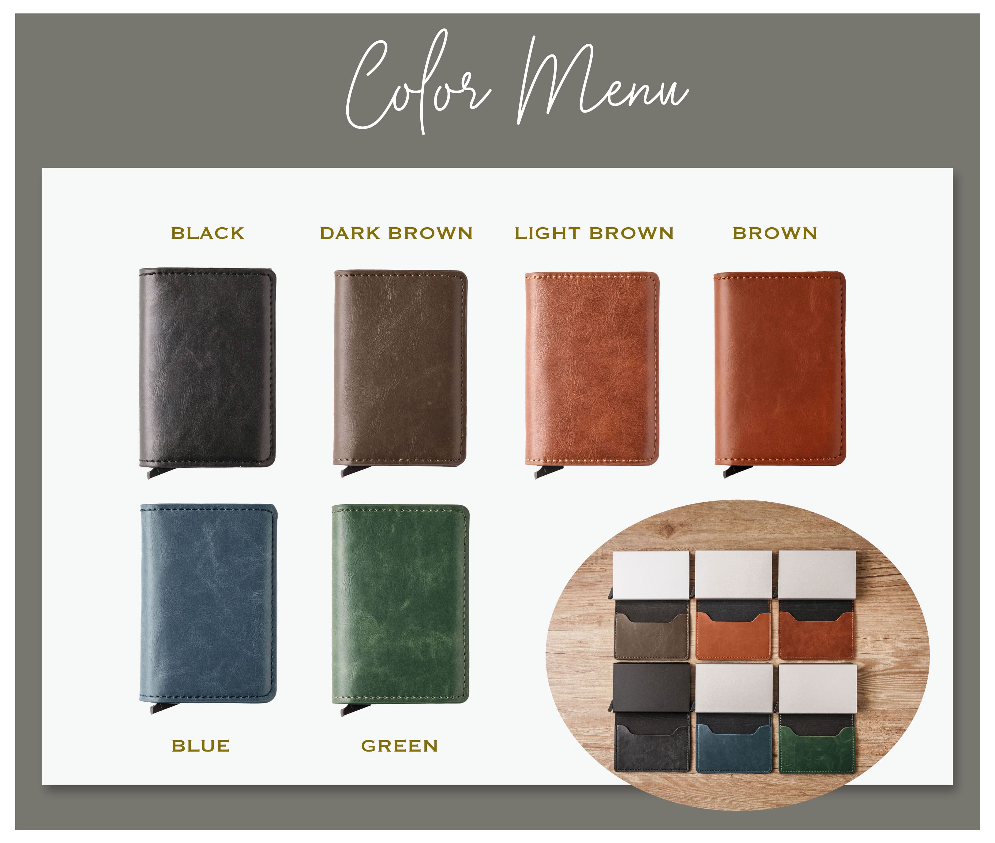 Pop-Up Leather Wallet