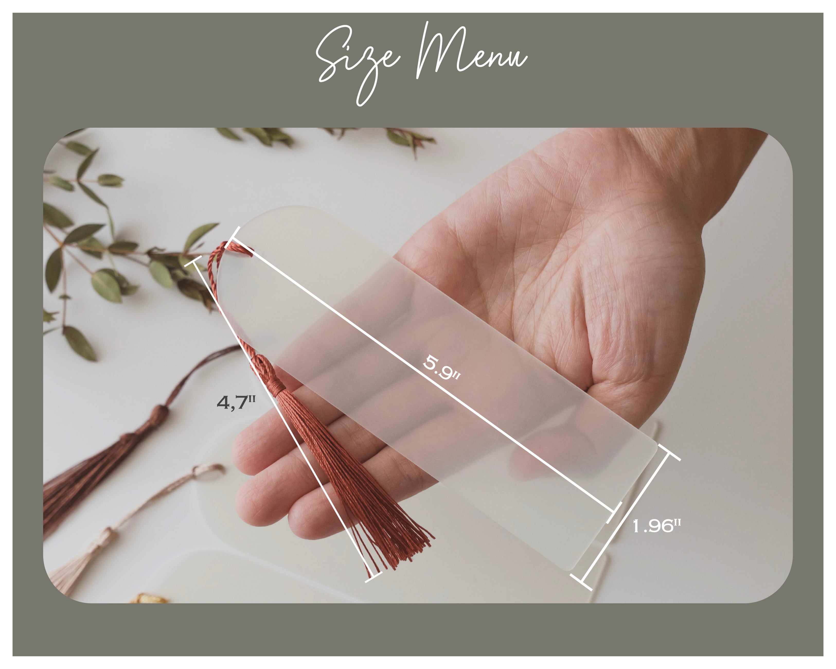 Personalized Acrylic Bookmark