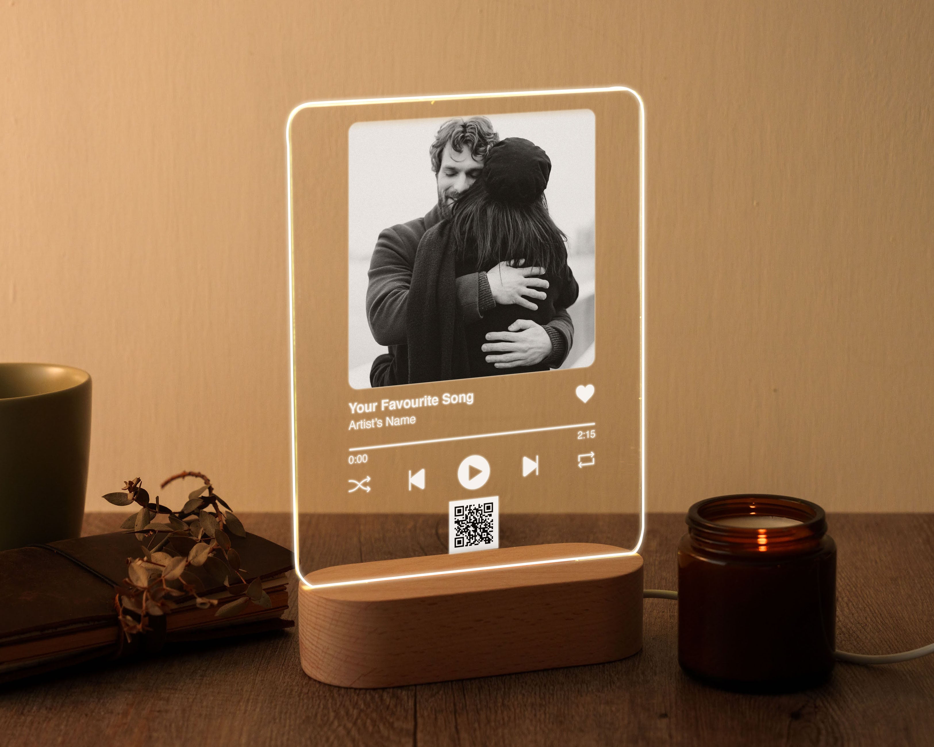 Light Up Acrylic Song Plaque