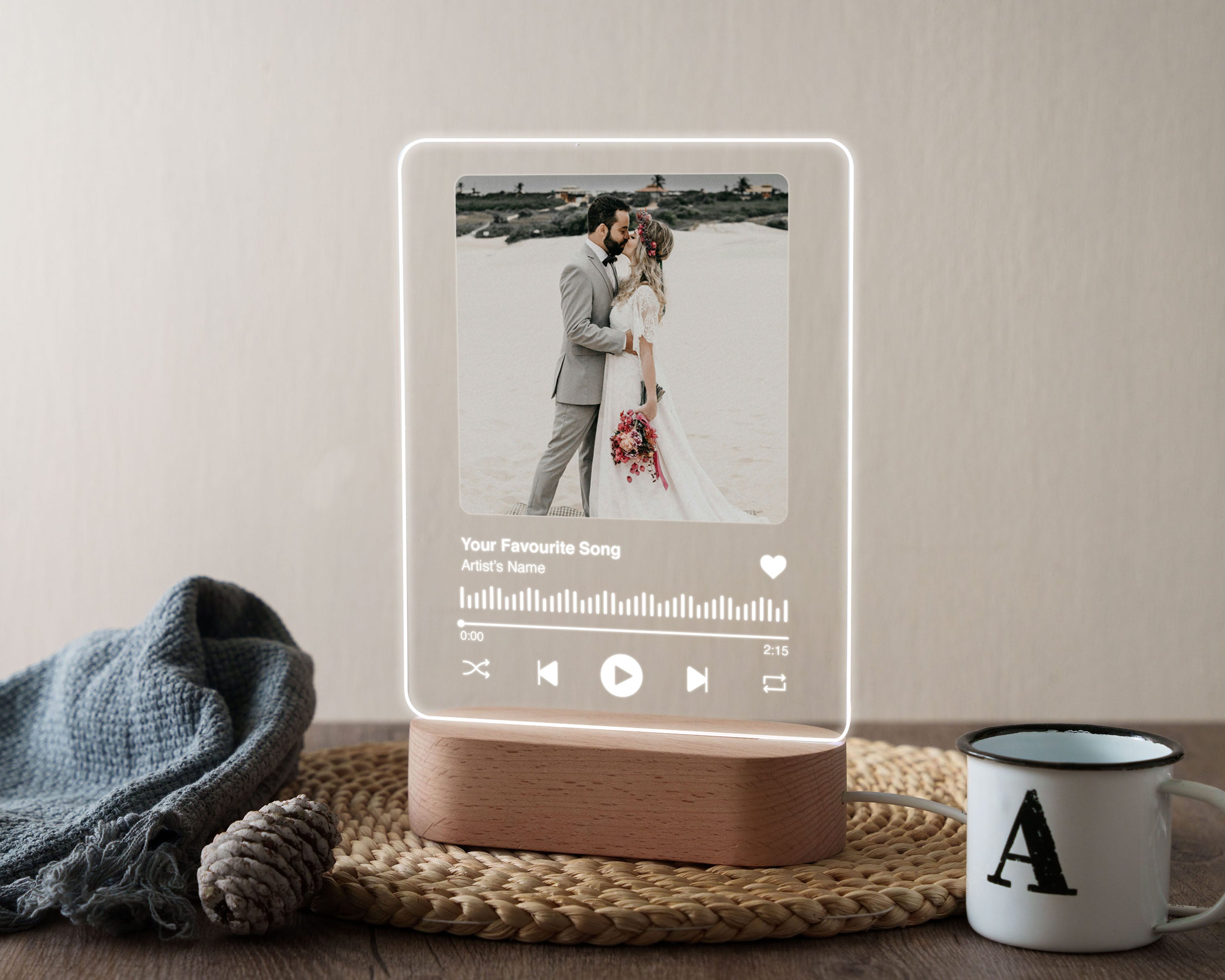 Light Up Acrylic Song Plaque