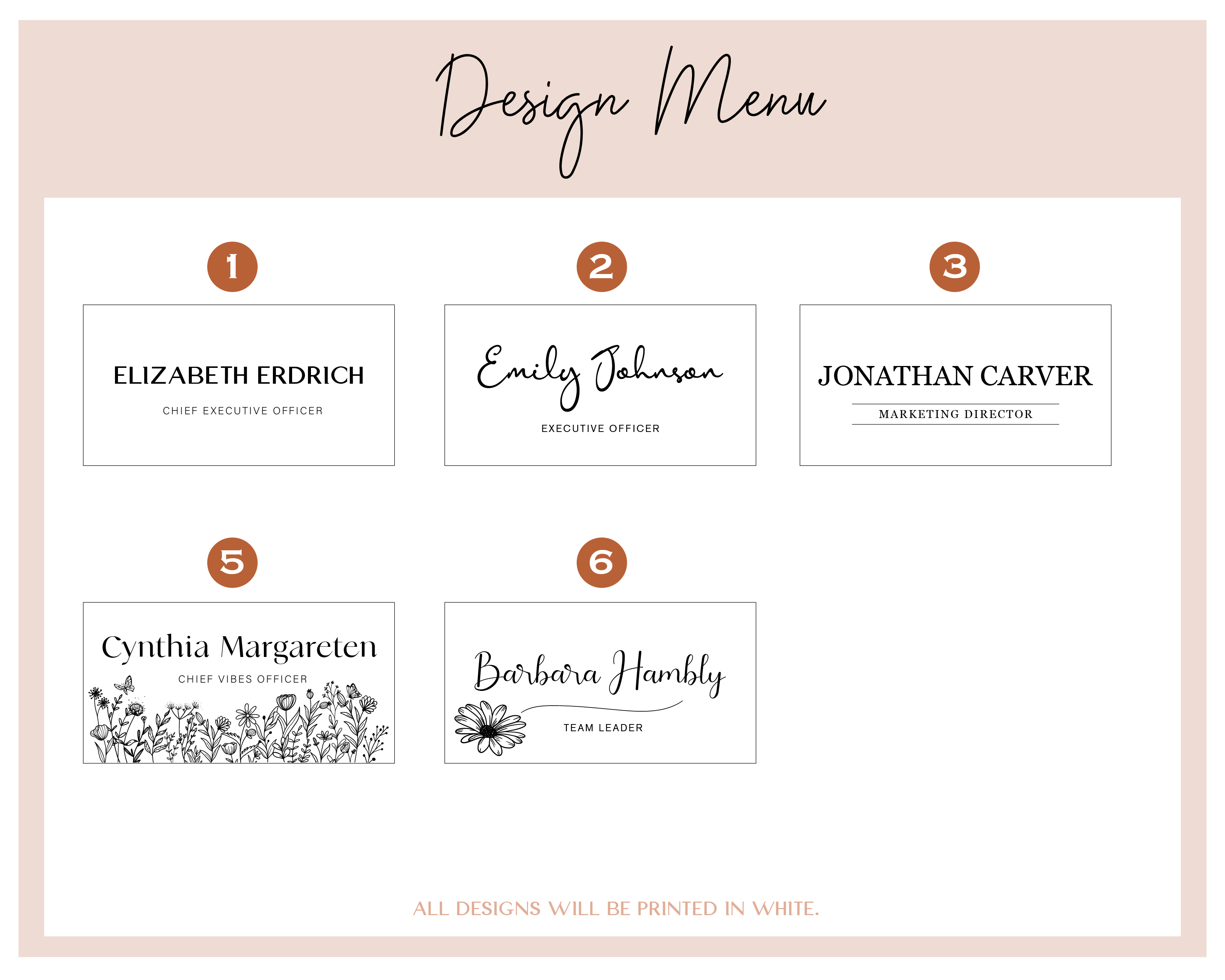 Customized Desk Name Plate with Lights