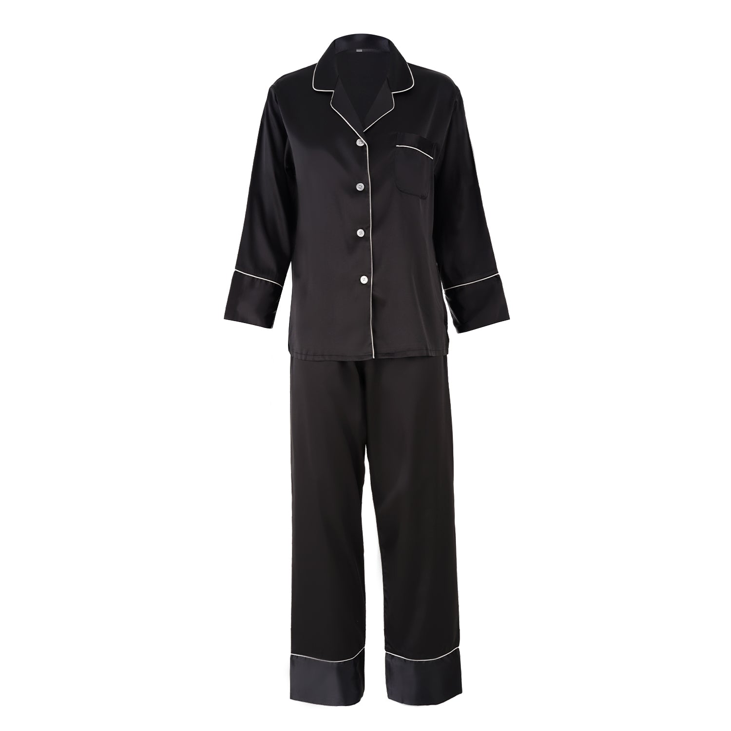 Front Monogram Silky Pajamas