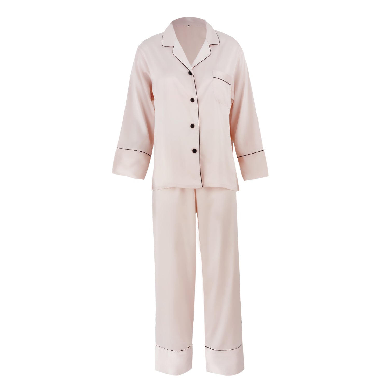 Front Monogram Silky Pajamas