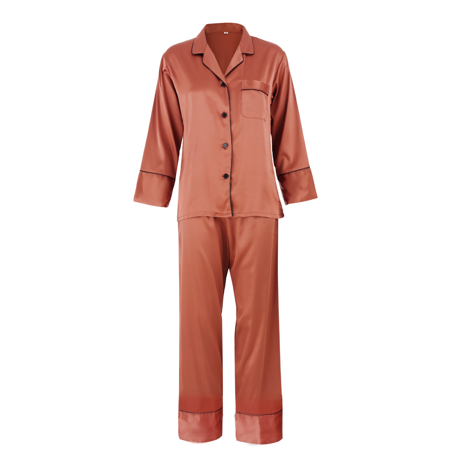 Front Monogram Silky Pajamas