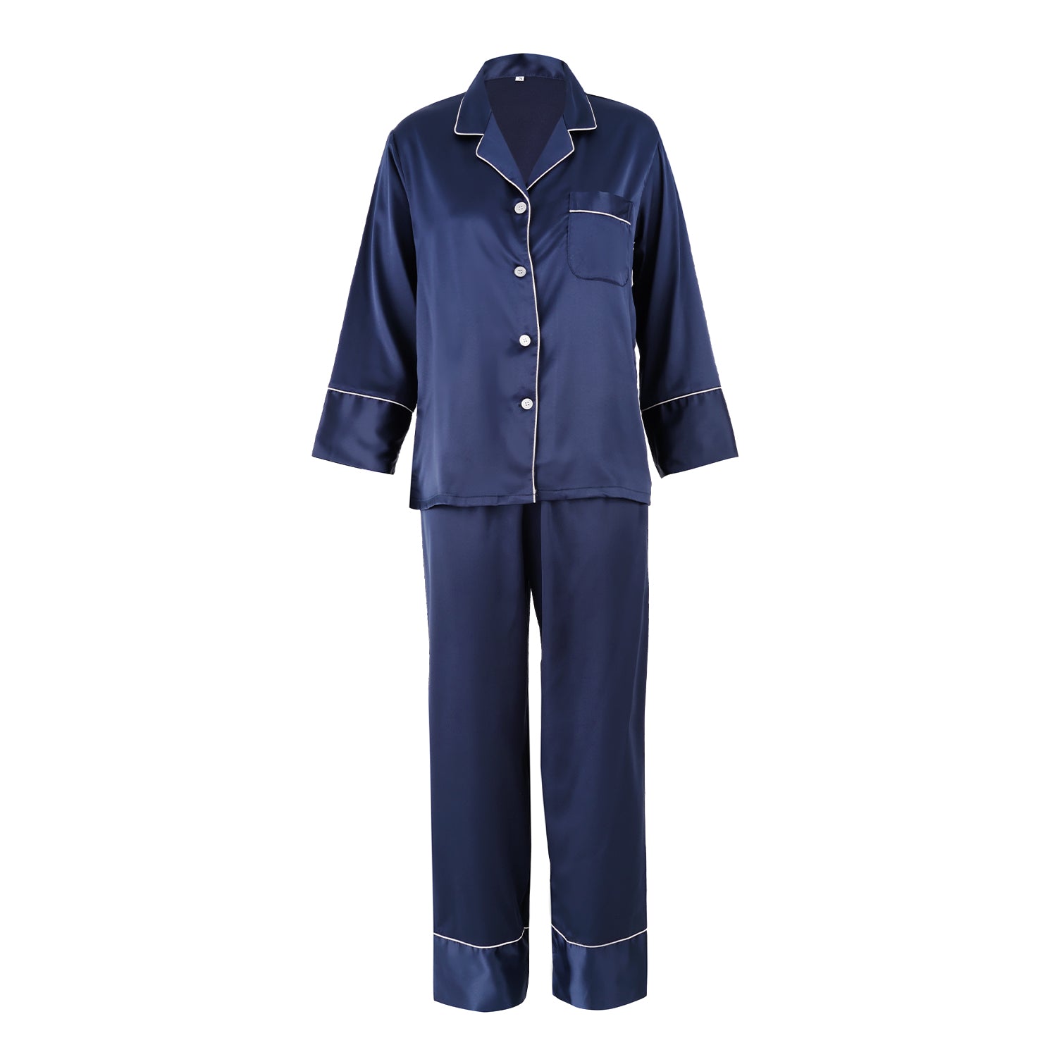 Front Monogram Silky Pajamas
