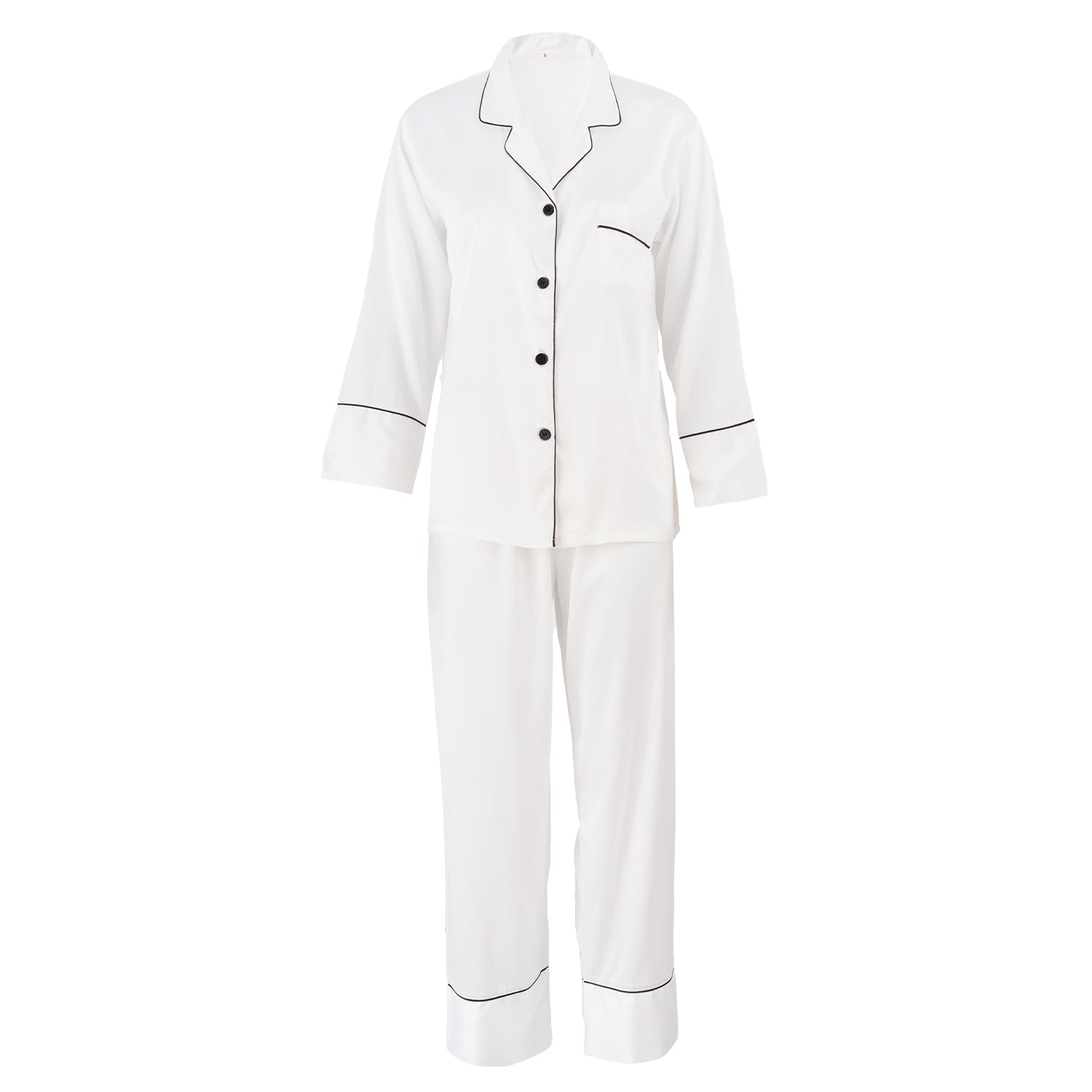 Front Monogram Silky Pajamas