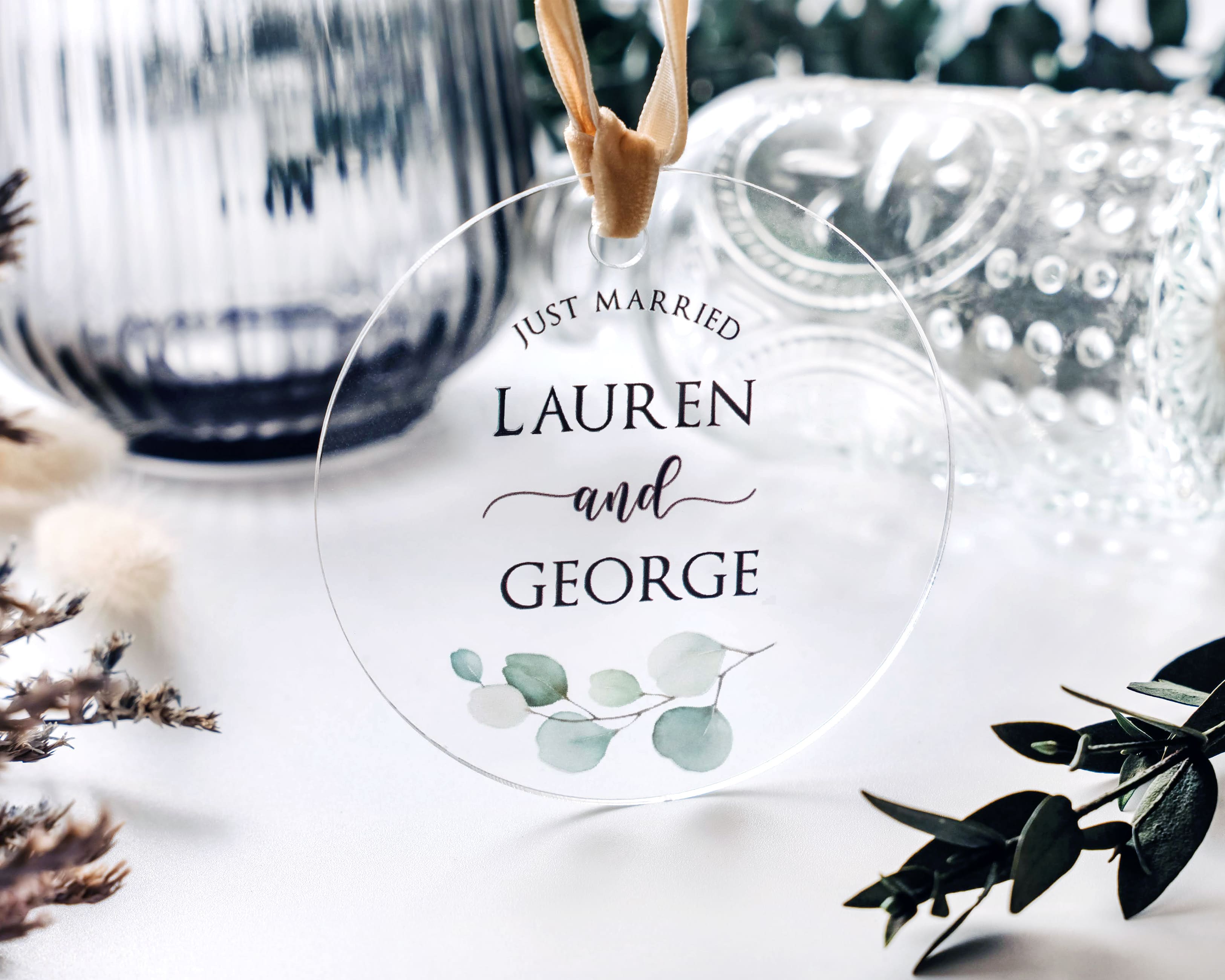 Acrylic Wedding Ornament