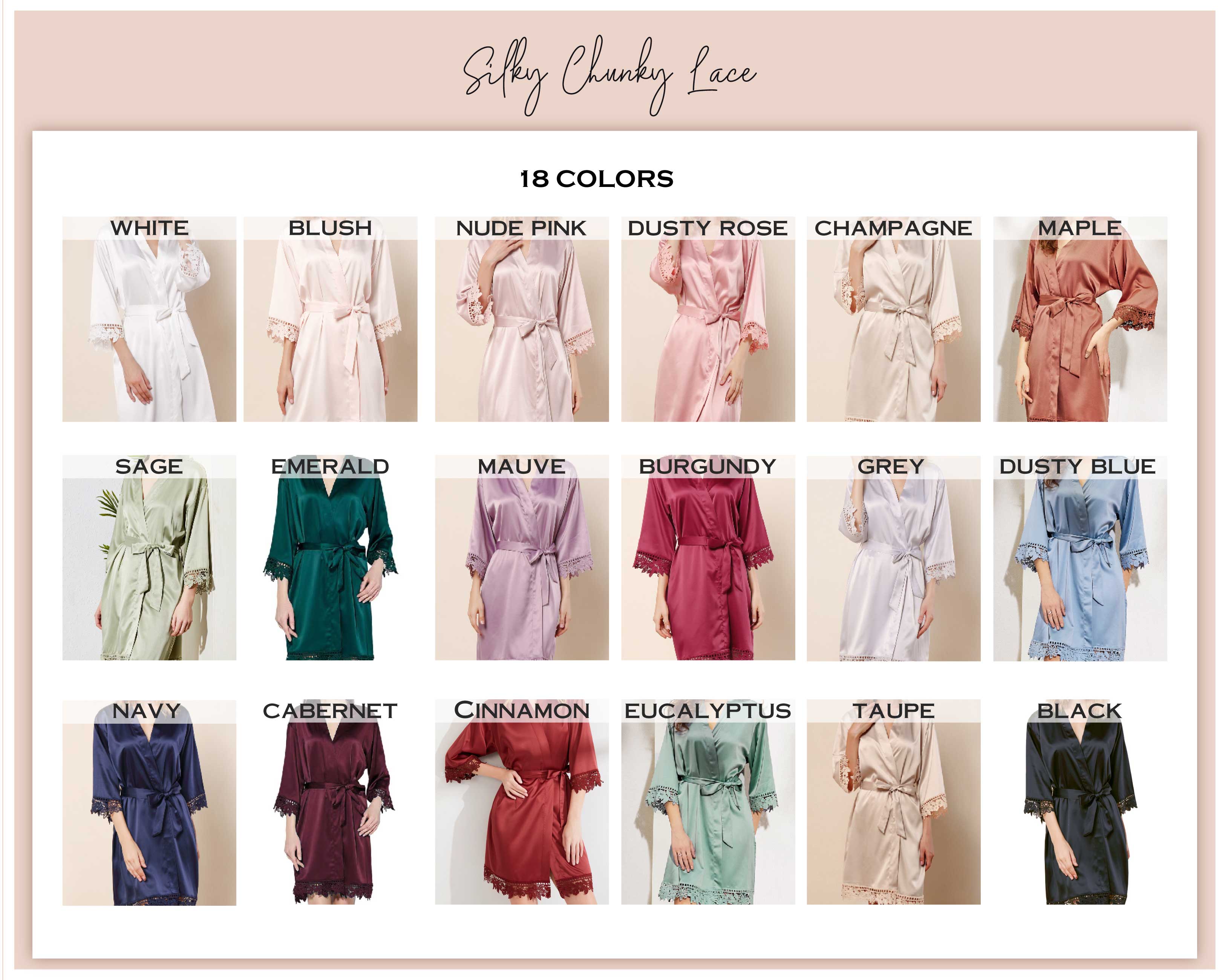 Satin Lace Robes - Kids