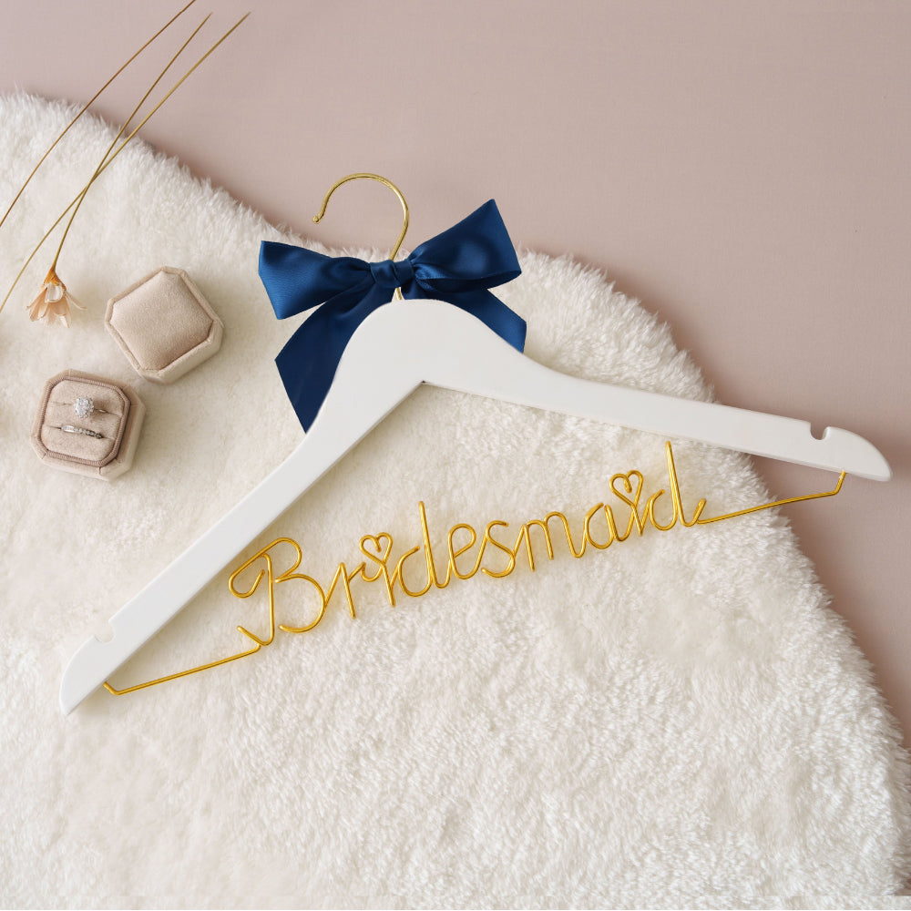 Bridesmaid Wire Wedding Hanger with Bow