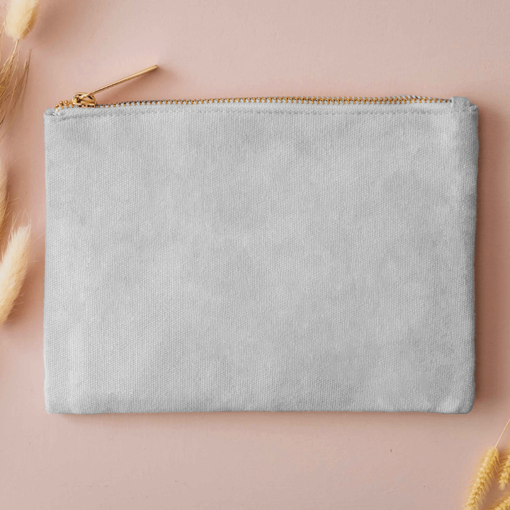 Cotton Makeup Bag with Birth Flower