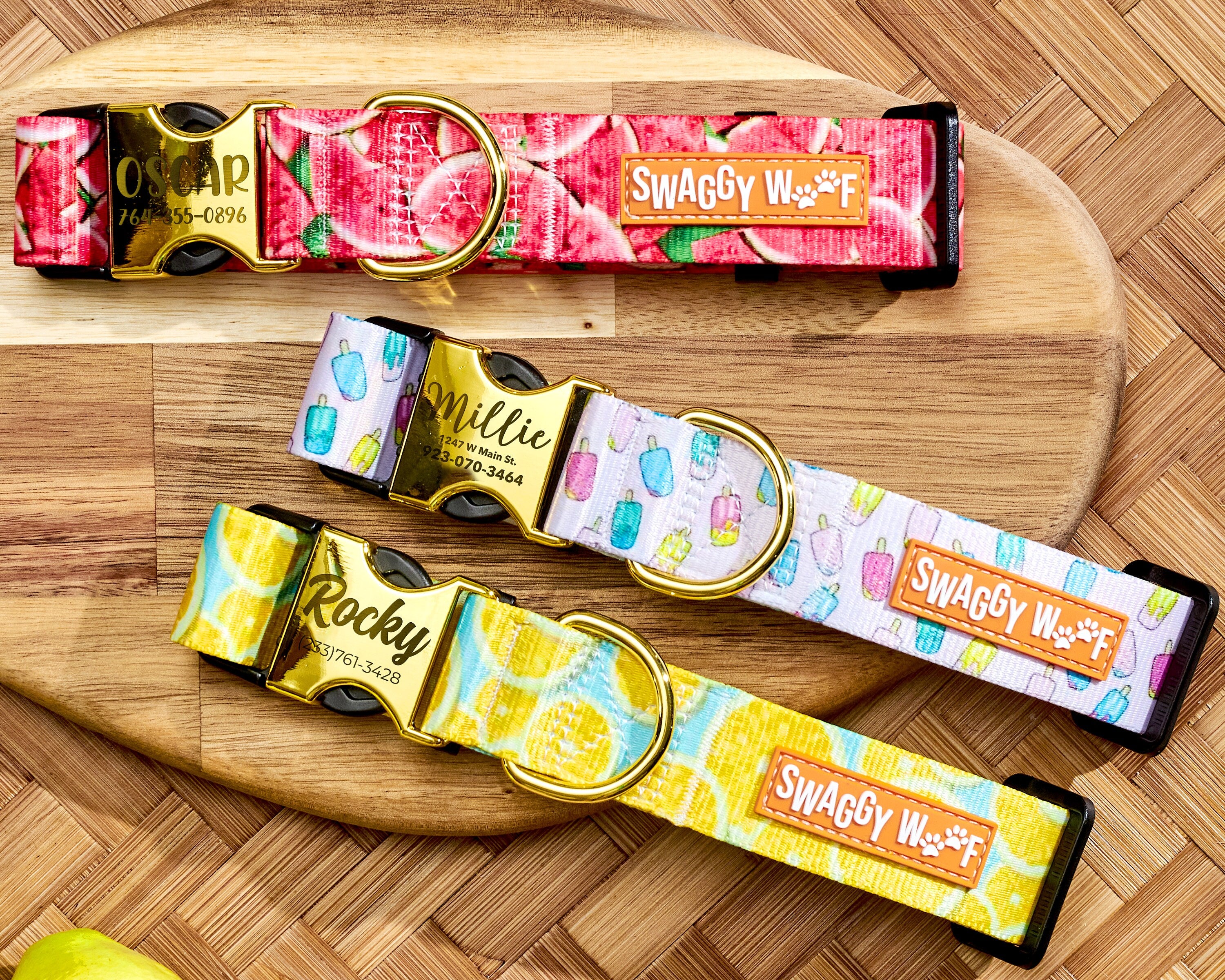 Personalized Dog Collar | Gift for Pets | Engraved Metal Buckle | Cute Dog Collar | Boy Girl Dog Collar | Adjustable Custom Name Dog Collar