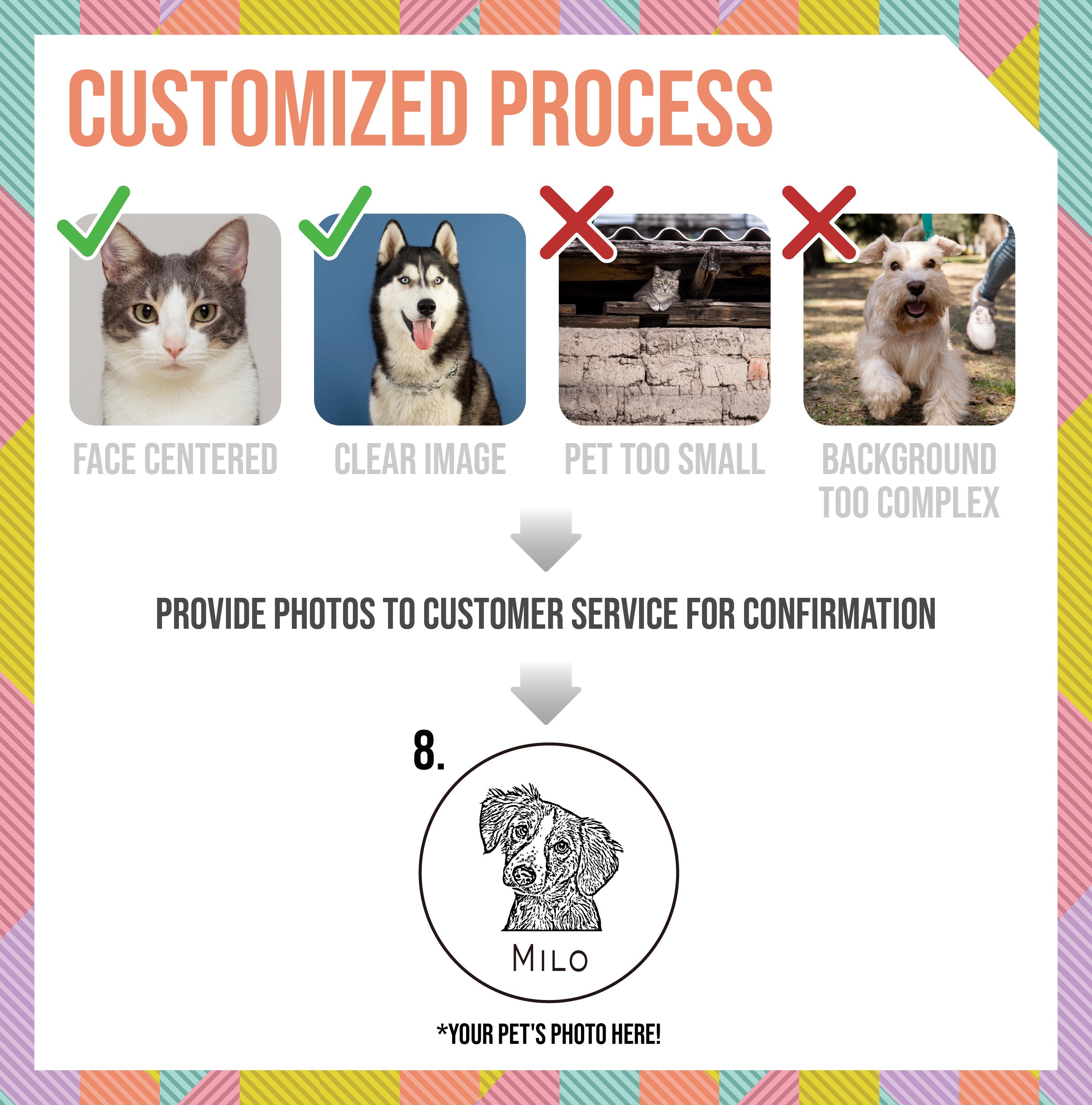 Personalized Dog ID Name Tag | Custom Dog Tag | Engraved Pet Name Tag with Round and Bone Shape | Cute Dog Tag | Pet Tag | Pet ID Tag Gift