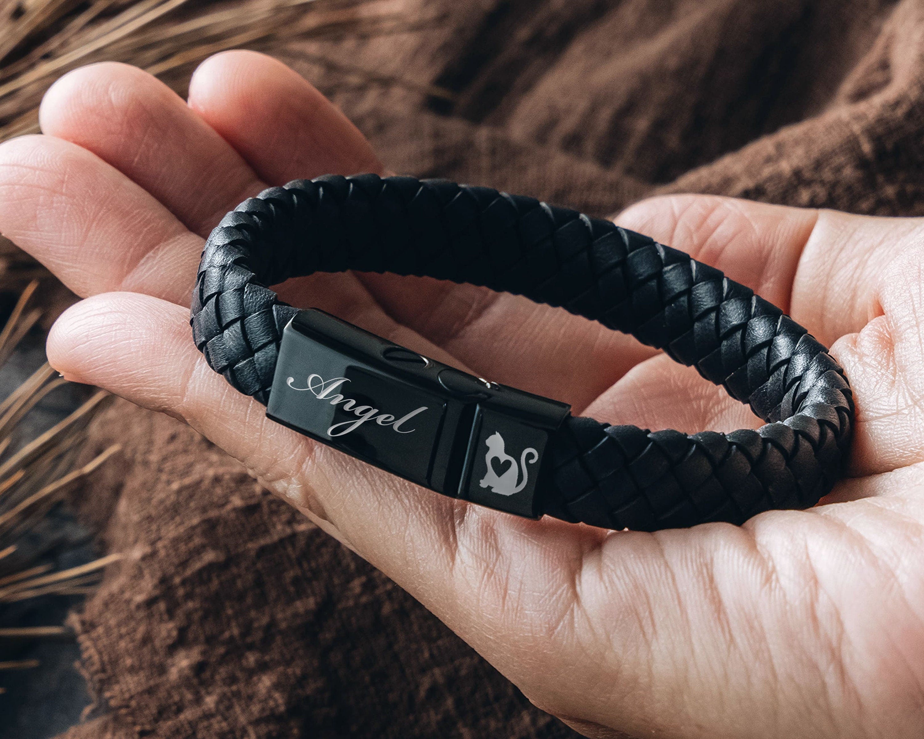 Personalized Urn Bracelet | Personalized Ashes Bracelet | Custom Cremation Bracelet | Engraved Pet Ashes Bracelet | Pet Memorial Gift