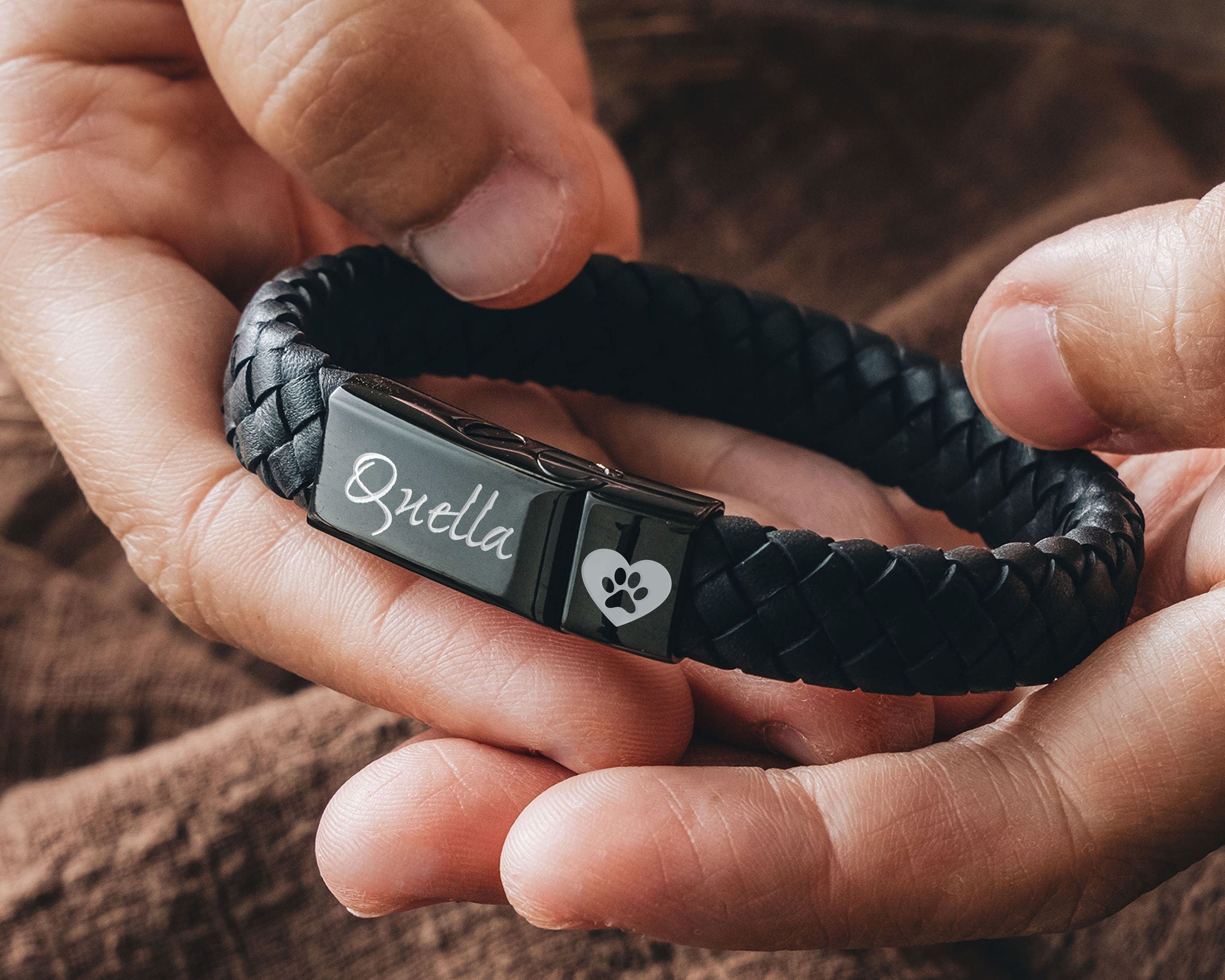 Personalized Urn Bracelet | Personalized Ashes Bracelet | Custom Cremation Bracelet | Engraved Pet Ashes Bracelet | Pet Memorial Gift