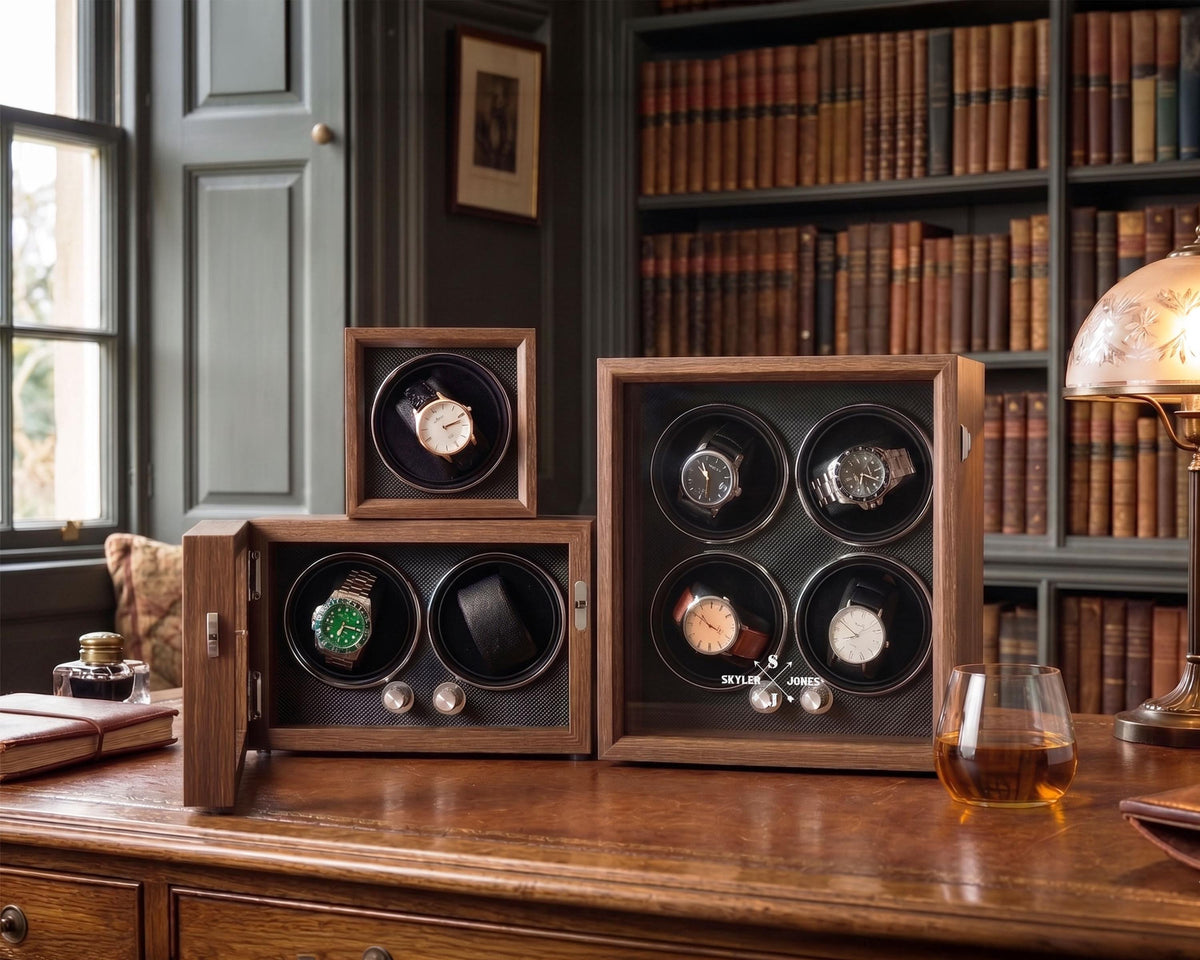 Personalized Wooden Automatic Watch Winder — product detail 7