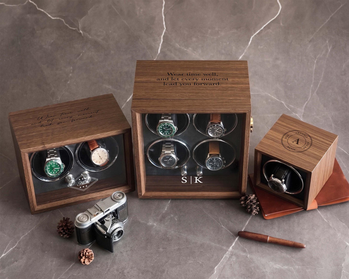 Personalized Wooden Automatic Watch Winder — product detail 8