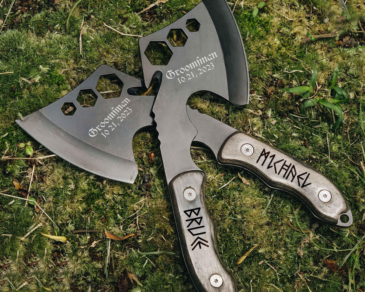 Personalized Throwing Axe with Engraved Head or Handle — product detail 7