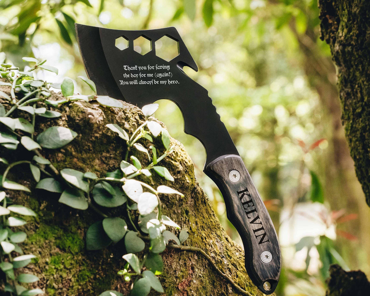 Personalized Throwing Axe with Engraved Head or Handle — product detail 8