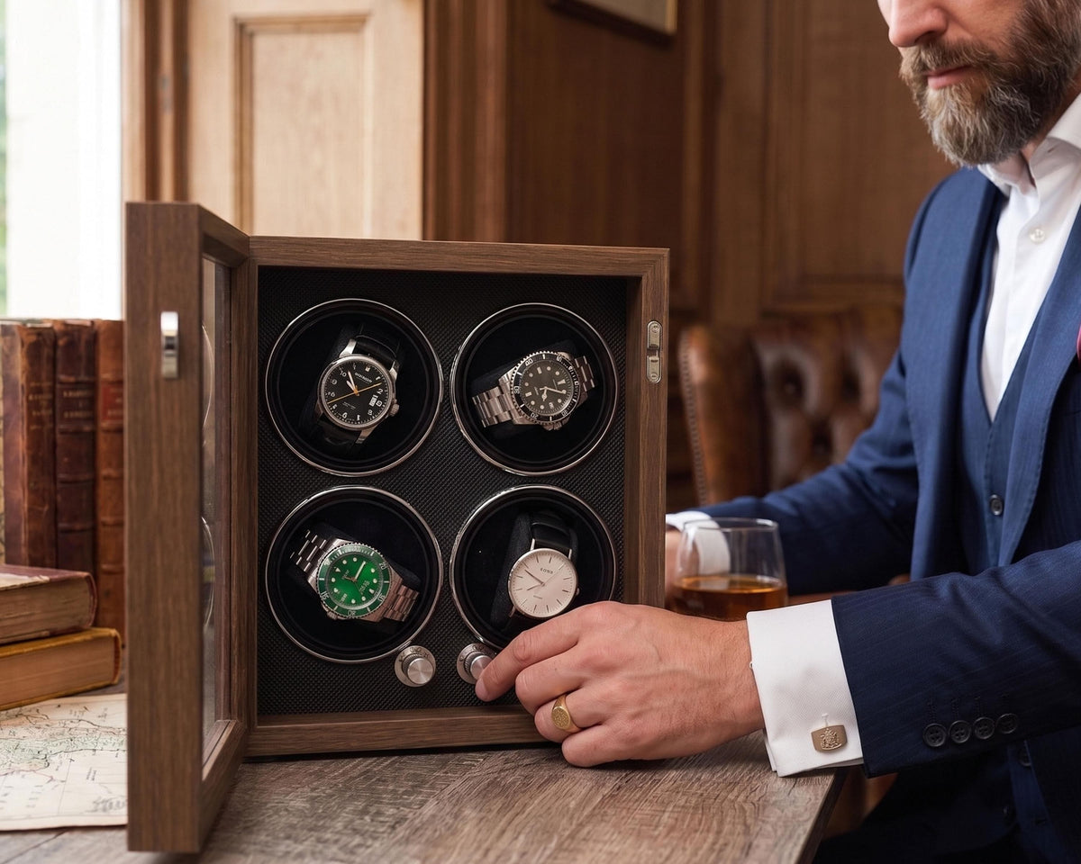 Personalized Wooden Automatic Watch Winder — product detail 9