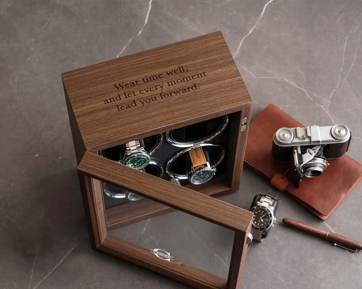 Personalized Wooden Automatic Watch Winder — product detail 10