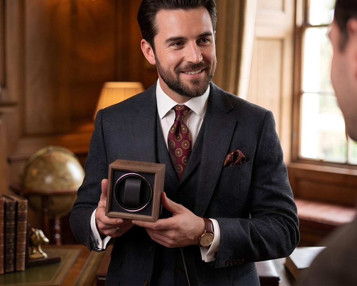 Personalized Wooden Automatic Watch Winder — product detail 12