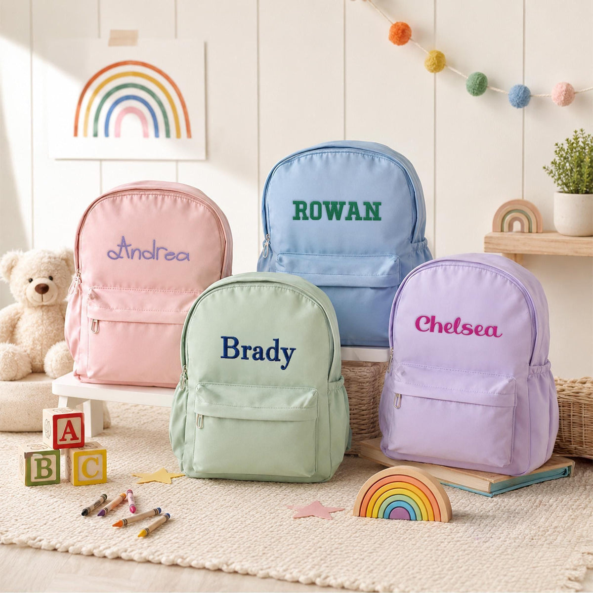 Personalized Embroidered Toddler Backpack — product view 8
