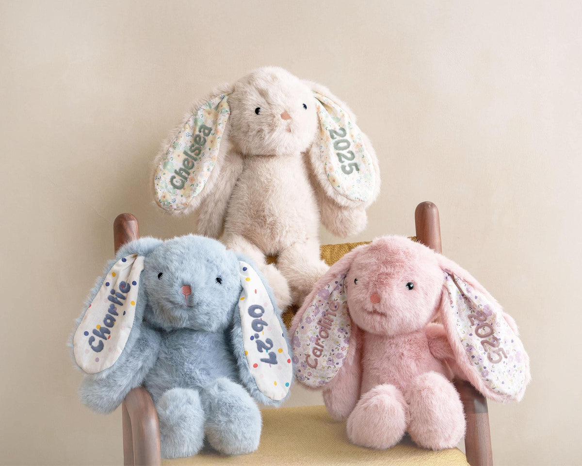 Personalized Plush Bunny with Embroidered Ears — product detail 5