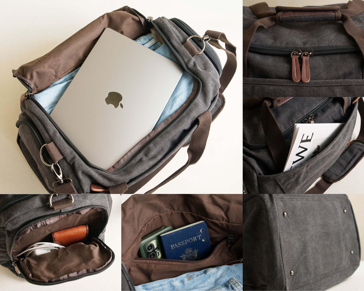 Personalized Embroidered Overnight Duffle Bag — personalization choice chart