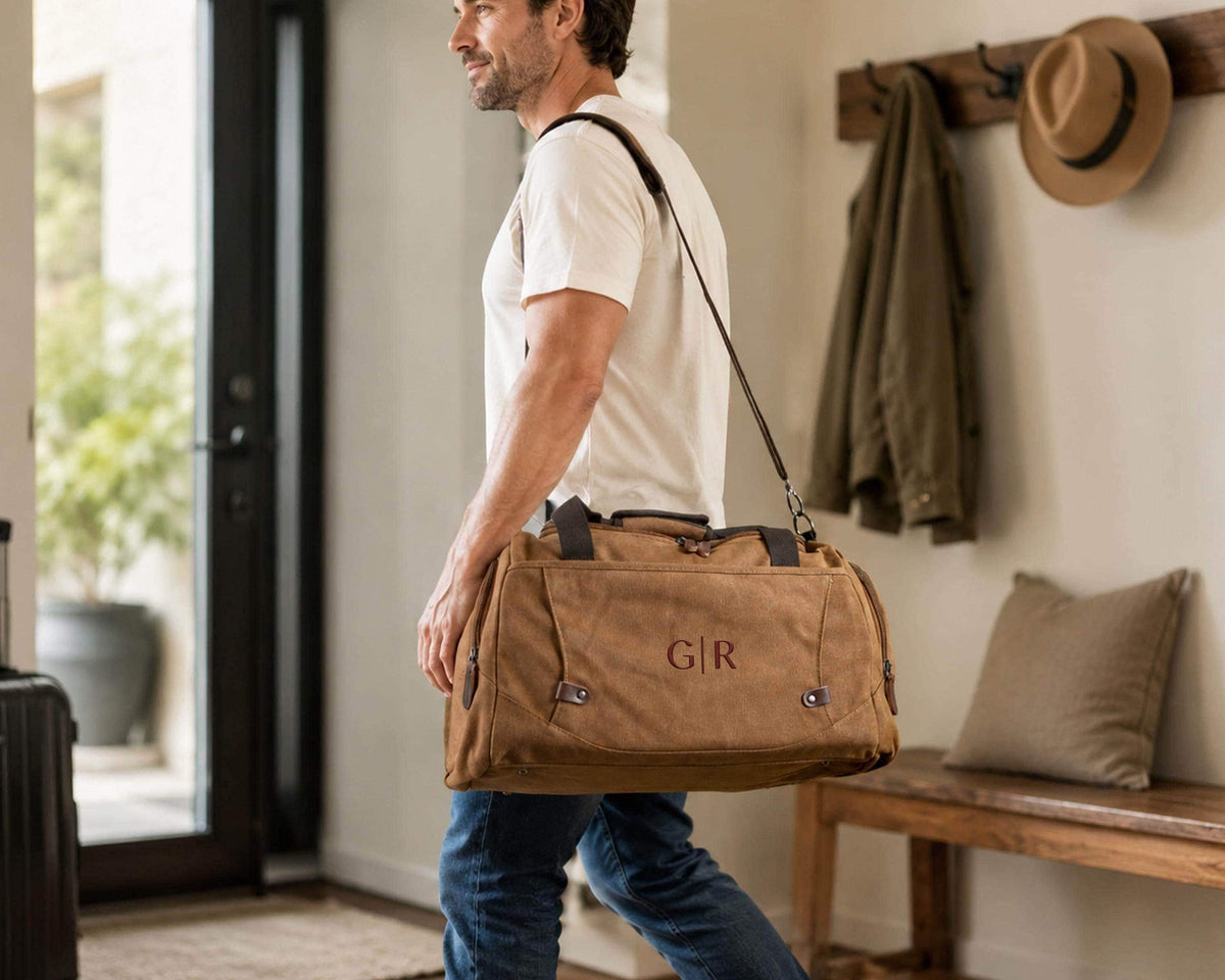 Personalized Embroidered Overnight Duffle Bag — product view 8