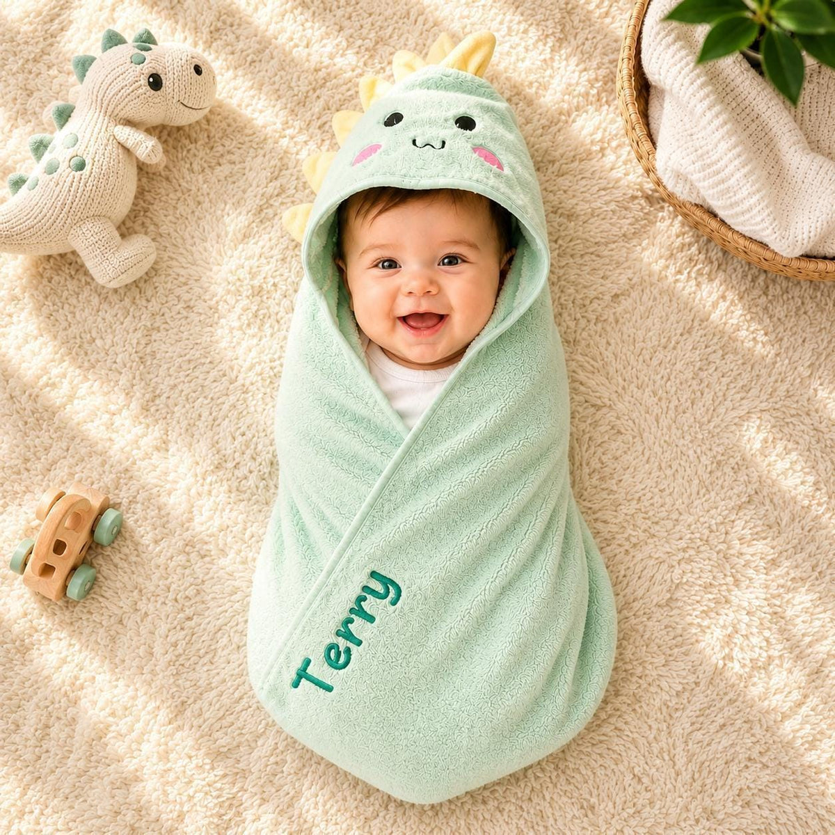 Personalized Animal Hooded Baby Towel — design and personalization guide