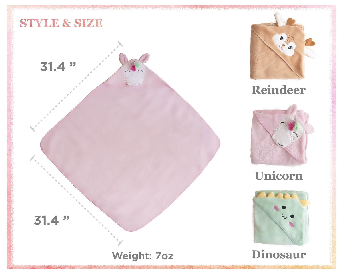 Personalized Animal Hooded Baby Towel — product detail 7