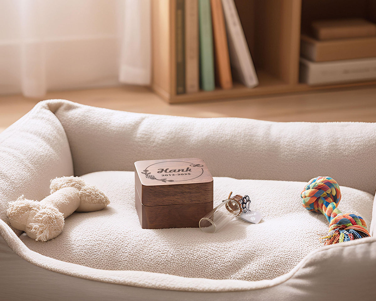 Personalized Wooden Pet Memorial Keepsake Box — product view 8