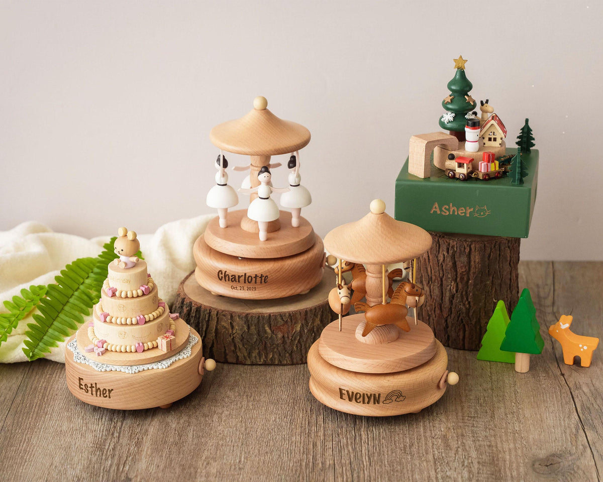Personalized Wooden Music Box — product detail 4