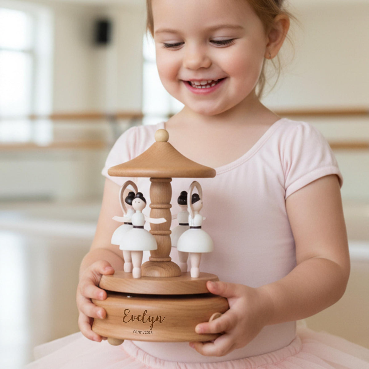 Personalized Wooden Music Box — product detail 5