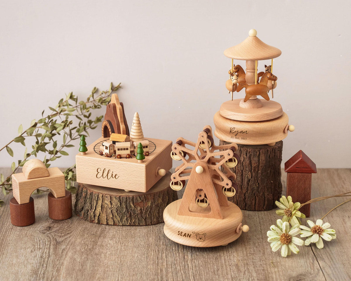 Personalized Wooden Music Box — product detail 7