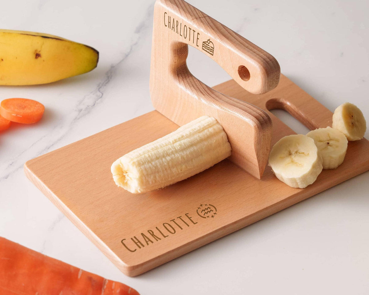 Personalized Wooden Kids Knife and Cutting Board — personalization choice chart