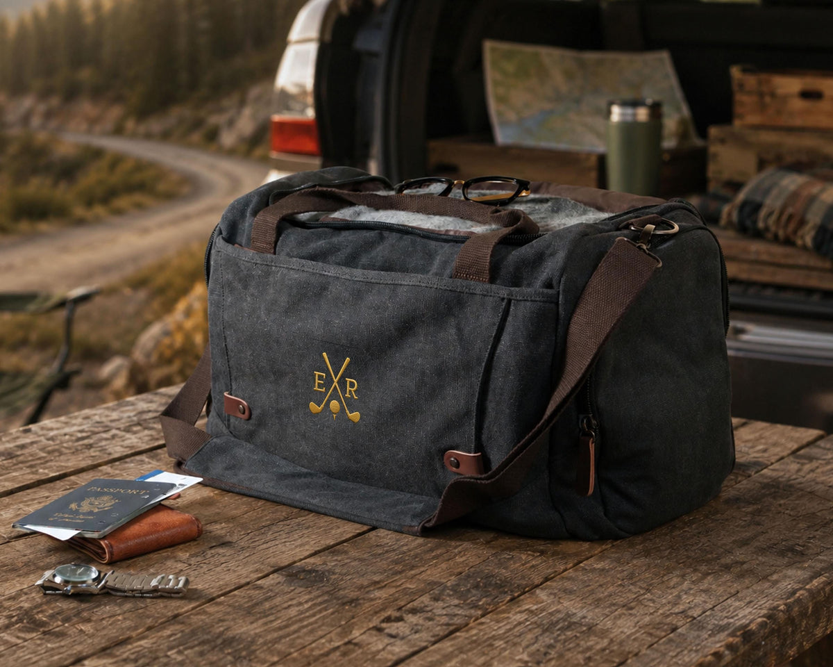 Personalized Embroidered Overnight Duffle Bag — product view 9