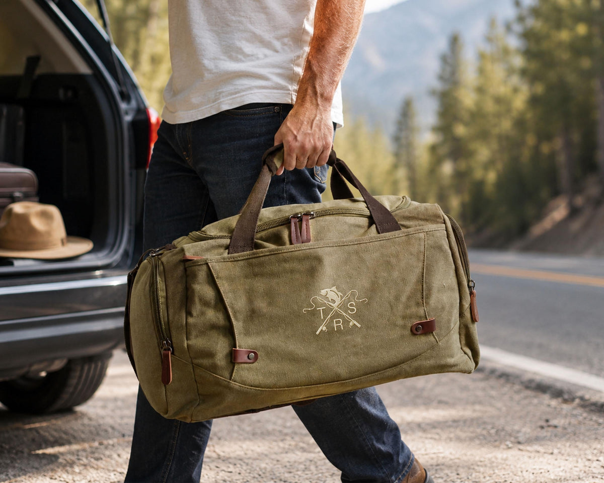 Personalized Embroidered Overnight Duffle Bag — product view 10