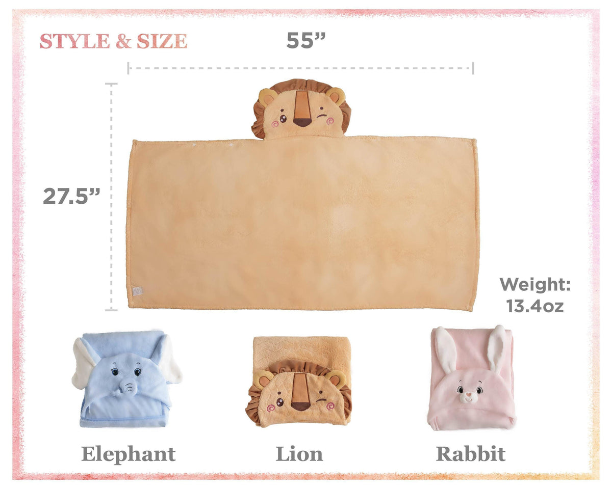 Personalized Animal Hooded Baby Towel — product detail 8