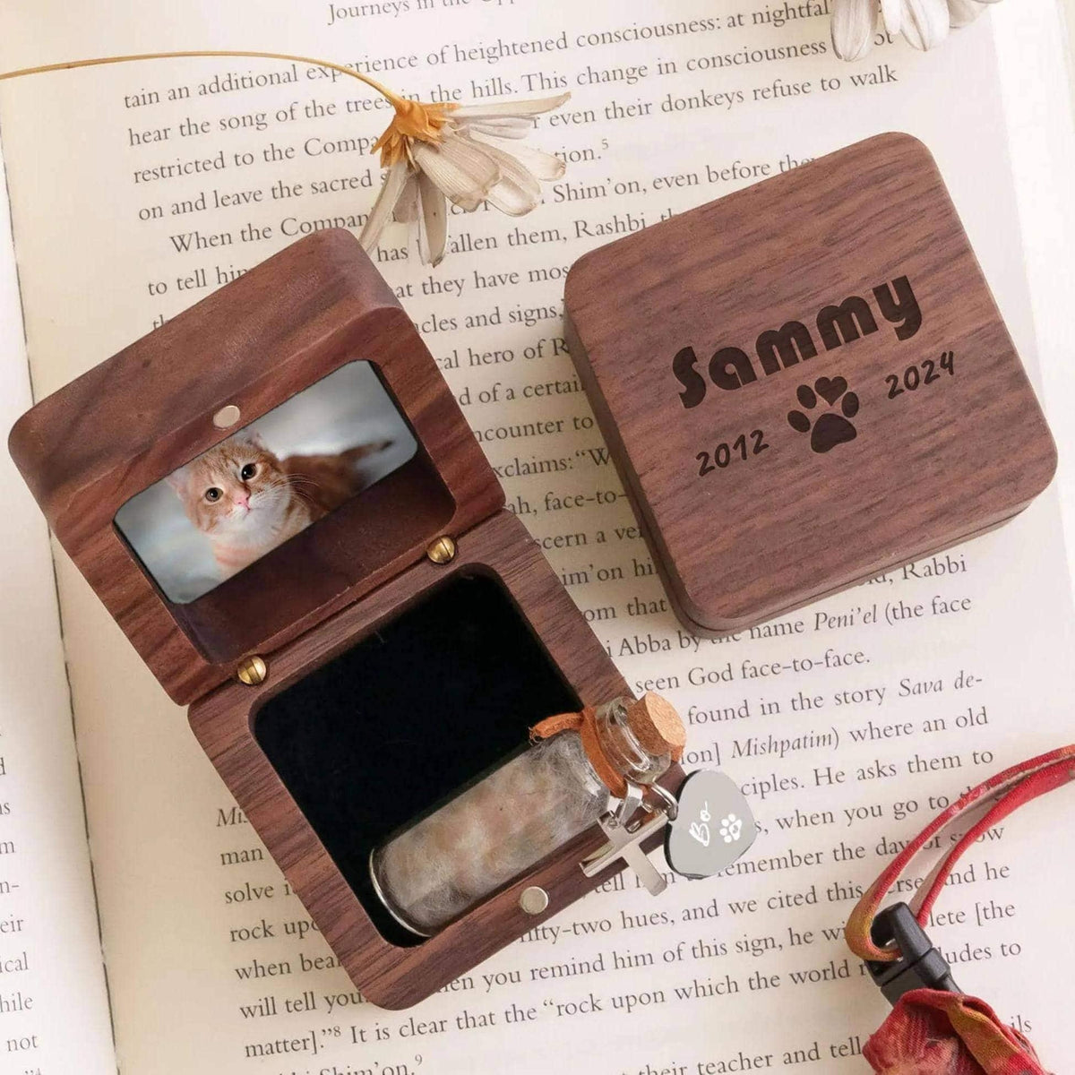 Personalized Wooden Pet Memorial Keepsake Box — product view 1