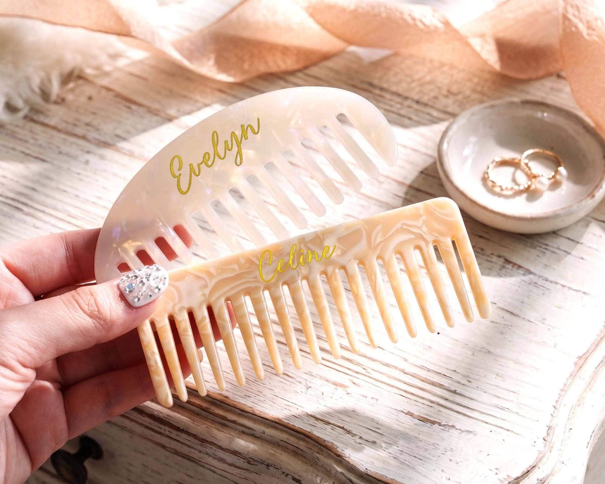 Personalized Acetate Hair Comb — product view 10