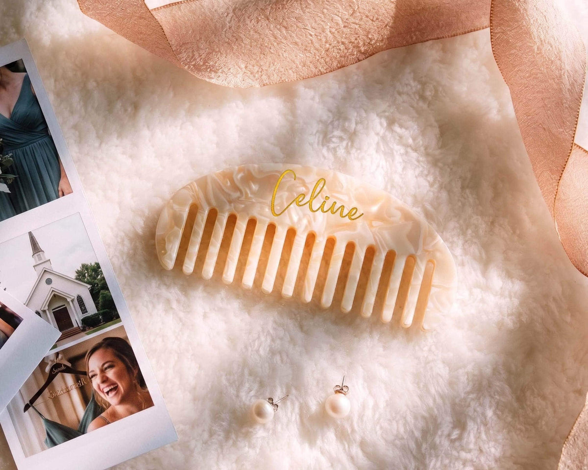 Personalized Acetate Hair Comb — product view 12