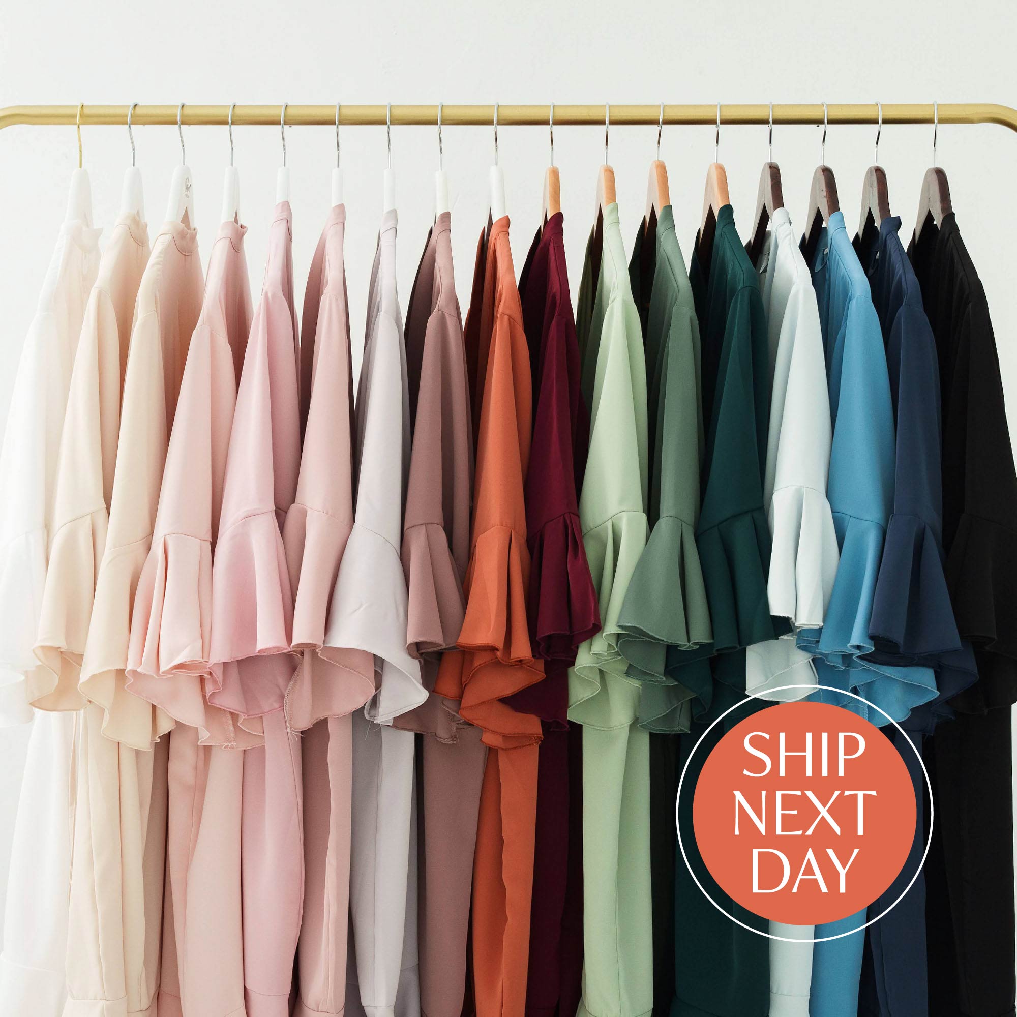 Ruffle Bridal Party Robes - Plus