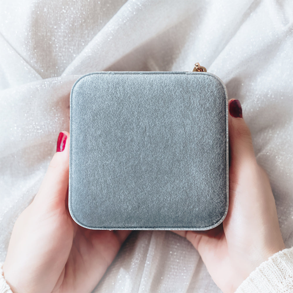 Velvet Travel Jewelry Case | Name Design