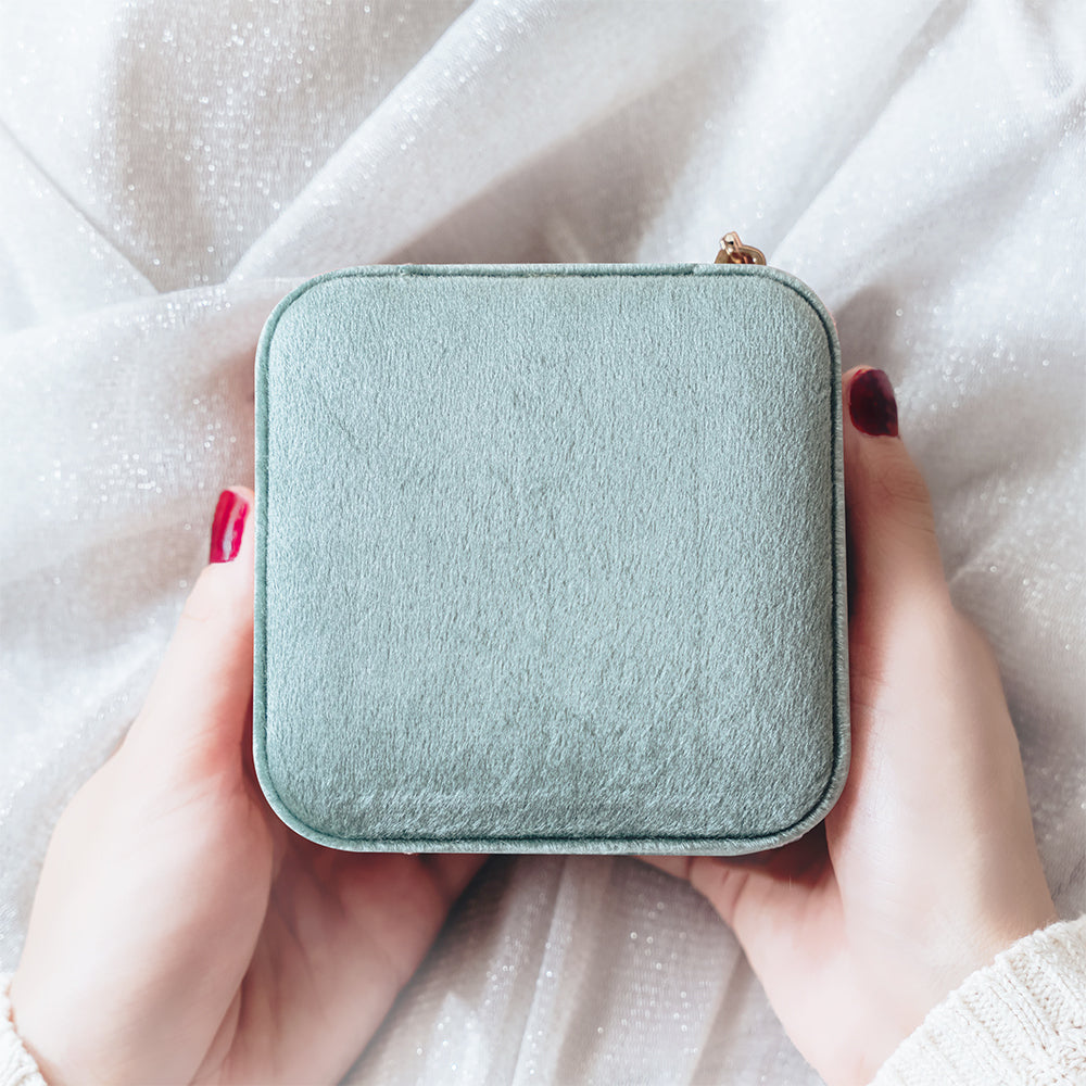 Velvet Travel Jewelry Case | Name Design