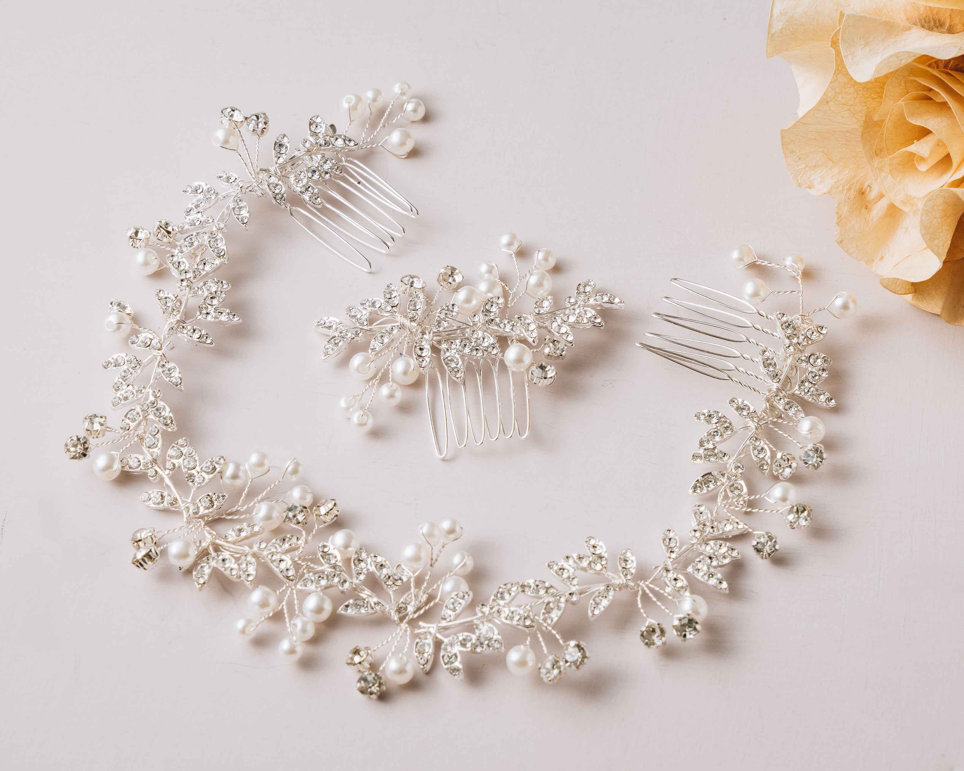 Wedding Hair Piece - Silver Wedding Hair Piece - The perfect bridal accessories