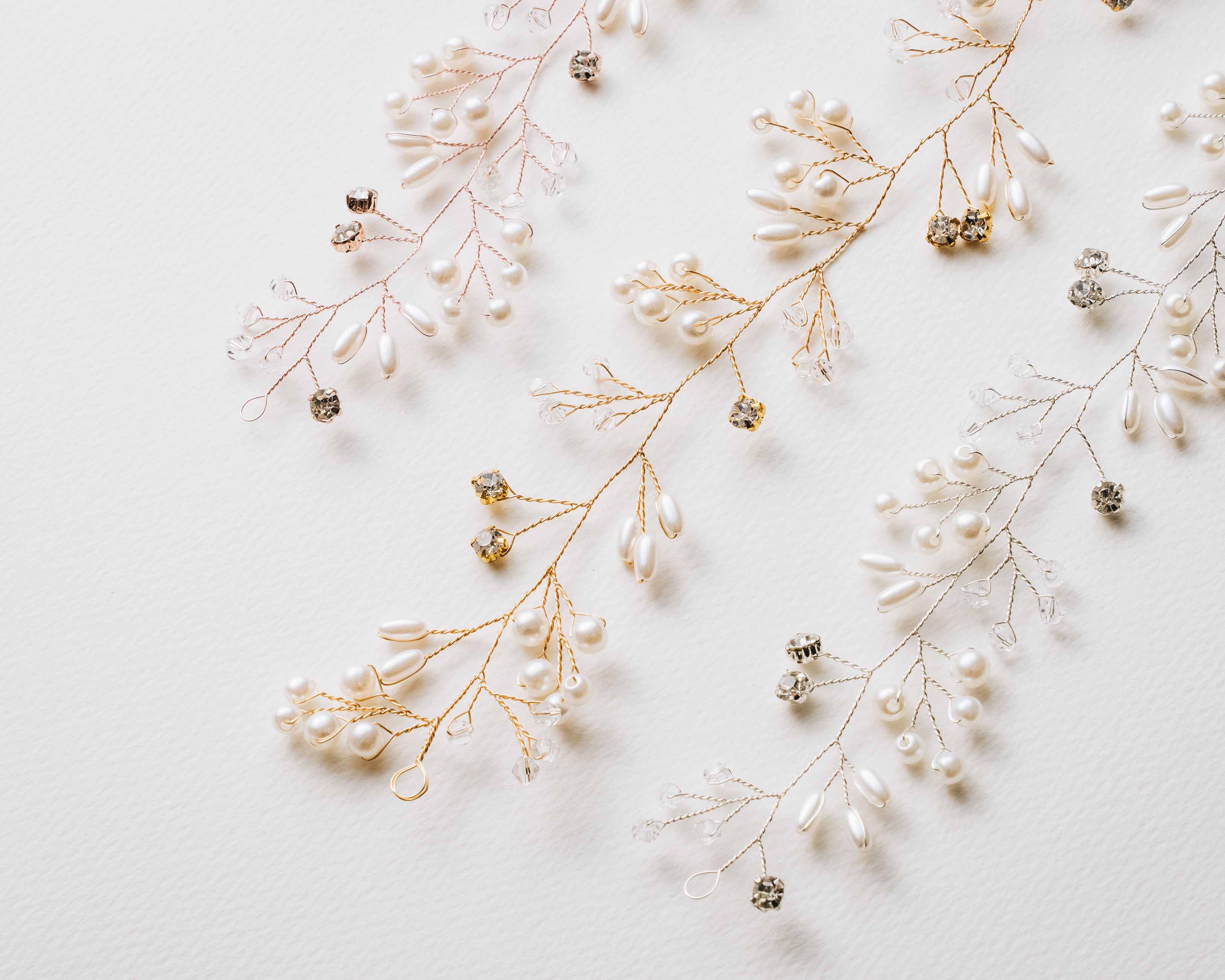 Enhance your bridal hairstyle with our exquisite wedding hair vines. Shop our bridal hair accessories is the perfect finishing touch to your special day look.
